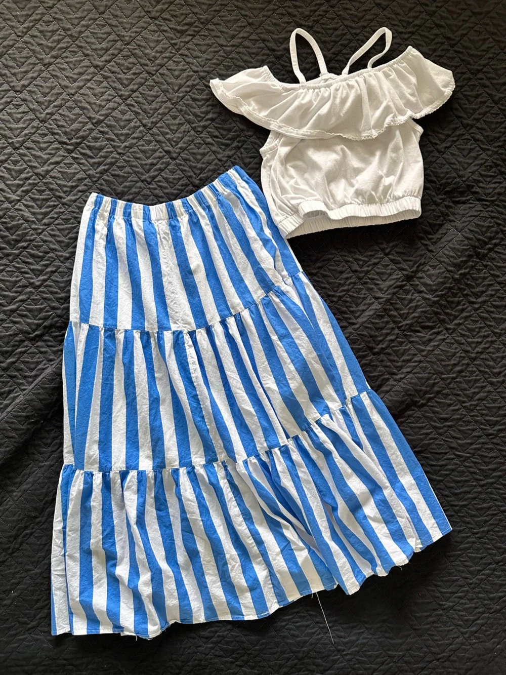 Haute Hippie White Ruffle Tank Top